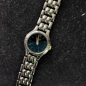 Vintage Pulsar ladies watch, gunmetal color